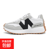 阿甘鞋女新款厚底运动鞋 白黑 37 (235mm) 女鞋