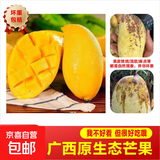 广西芒果鲜现摘产地直发微花皮半黄发货 2斤小果【带箱】40-69g