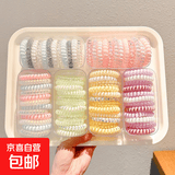 多巴胺彩色头绳女儿童电话线发圈橡皮筋扎头发高弹力耐用发绳礼物 29#主图同款72根