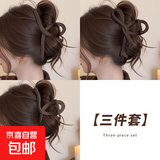 高级感2025新款磨砂咖色大号抓夹女后脑勺盘发鲨鱼夹头发夹子头饰 磨砂3个装（交叉+蝴蝶+大又）