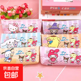 学生笔袋大容量文具收纳用具励志文字动物可爱风ins风金榜题名学生开学毕业礼物全班 单层PU皮革笔袋（随机图案发货）