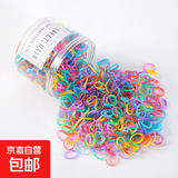 彩色头绳女黑色韩版儿童不伤发一次性皮筋发绳头饰 春天小圈500根 2件套