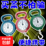 手提秤弹簧秤钓鱼秤小称家用便携式挂钩买菜 称高精度迷你行李秤10kg 迷你手提秤-混色-1个