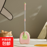 儿童迷你扫帚拖把套装簸箕拖把多功能 组合清洁学生卧室客厅 可爱 小恐龙拖把粉色