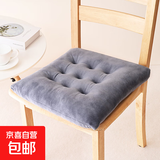 加厚毛绒椅子坐垫冬季软垫屁垫汽车坐垫软垫屁股垫 浅灰色 40X40cm三个装
