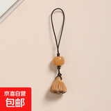 桃木莲蓬手机链挂件短款挂绳精致可爱女男钥匙扣包包手机壳吊坠饰 桃木莲蓬 手机链【静雅款】