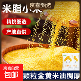 陕西米脂小米 黄小米黑小米 油小米月子米五谷杂粮新米小米粥 米脂黄小米200g(100g*2袋)