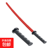 伸缩武士刀3D打印武器玩具萝卜刀重力出剑宝剑 3D伸缩武士玩具-红黑色