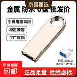 【足量不虚标】U盘学习办公电脑车载小巧便携京东物流小容量投标U盘优盘 直板银色 256MB
