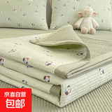 ins双层纱水洗棉床盖三件套双面可用榻榻米床垫夹棉床单单件床 萌宠 180cm*200cm 单床盖