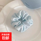 爆品蓝白波点大肠发圈少女心发饰 蓝色1个