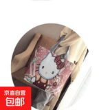 时尚休闲帆布包女时尚单肩包上班托特包手提袋拎包帆布袋卡通包包 凯蒂猫 大包