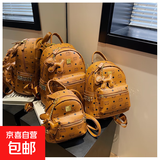 ins.超火迷你小背包2025新款双肩包女韩版潮时尚学生书包百搭小包 高品质棕 大