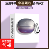适用于荣耀亲选LCHSE耳夹式耳机2透明壳渐变色保护套防摔荣耀耳夹2代开放式耳机套超薄lchse二代盒 【渐变紫】高透明壳 荣耀耳夹式2代