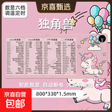 加热鼠标垫大号发热暖桌垫办公室电脑桌学生写字发热垫防水防滑垫 独角兽（数显六挡调温定时）