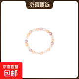 淡水珍珠手链女轻奢高端经典百搭碎银子近圆珍珠手链 糖果珍珠手链