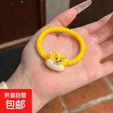 正版卡通疯狂动物城尼克朱迪弹力发圈玩具动漫周边儿童礼物 豹子警官发绳1个装