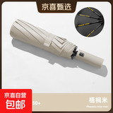 24骨全自动雨伞防紫外线遮阳防晒伞防风防雨防紫外线 梧桐米