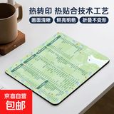 【工厂直发】鼠标垫小号办公3dmax电脑快捷键cad大全cdr aips专用快捷键商务笔记本学生垫 办公综合快捷键（绿） 260*210*2mm（无锁边）