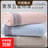 【洁丽雅同厂】全棉毛巾家用洗澡用品男士吸水不掉毛面巾 蓝色 1条