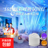 爆款北极光投影灯台灯星空灯卧室浪漫情调房间顶极光氛围暖光灯睡眠礼物男女实用直播卧室投影灯 极光16色炫彩呼吸投影氛围灯（基础非遥控款）