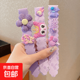 儿童可爱库洛米刘海贴碎发贴头饰女童魔术贴小女孩束发带发箍发饰 皇冠库洛米3件套