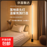 【京喜甄选】装饰落地灯卧室床头阅读客厅沙发旁站立插电氛围灯 【星耀黑】 落地灯/100+按键开关款/暖光