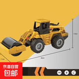 儿童惯性工程车系列仿真挖掘机推土机叉车铲车吊车男孩玩具车模型 颜色随机彪悍大号压路机