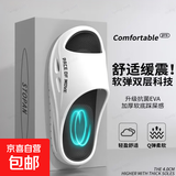 运动拖鞋男士夏季户外海边沙滩厚底防滑EVA踩屎感不臭脚拖鞋女 白黑【运动外穿/踩屎感】 42-43 【适合41-42码】