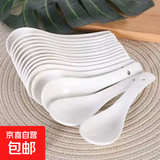 家用大号微波炉专用碗盘碟子加热耐热器皿耐高温用具陶釉下彩精致 陶瓷小白勺1个装