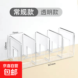 保鲜膜收纳神器厨房置物架各种神器整理架子放柜子杂物塑料收纳盒 透明4格保鲜膜置物架（加长款2个装）
