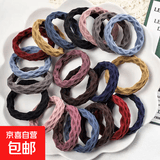 个人护理莫兰迪高颜值发圈发绳高弹力耐用无缝皮筋 莫兰迪高弹加粗发绳【混色】5根
