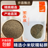 陕西米脂小米 黄小米黑小米 油小米月子米五谷杂粮新米小米粥 米脂黑小米500g