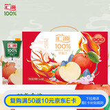 汇源100%纯果汁无添加苹果汁1L*6盒多种维生素饮料整箱礼盒年货节