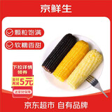 京鲜生东北糯玉米3黄3白3黑220g*9棒 真空包装新鲜甜糯玉米棒 源头直发
