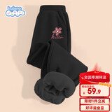 班尼路（Baleno）女童裤子2025冬季加绒加厚秋冬款女孩冬装保暖长裤儿童运动卫裤