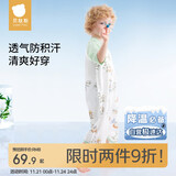 贝肽斯婴儿睡袋防踢被2025新款宝宝一体睡裙纯棉新款后背网眼透气小凉皮