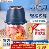 荣事达（Royalstar）捣蒜器电动蒜泥神器家用压蒜器小型绞肉机蒜泥捣碎器打蒜拉蒜器 【300ml】基础款-家用绞肉蒜