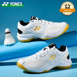 YONEX尤尼克斯羽毛球鞋yy男女同款训练透气缓震SHB101CR 白金 41
