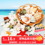 派乐特 贝壳鱼缸造景装饰摆件套餐水族箱底沙砂石海螺 含篮子