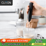 CLITON电动打奶泡器咖啡奶泡机家用牛奶打泡器带支架放置手持迷你搅拌器