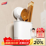 太力吸盘筷子收纳盒沥水筷子筒  厨房置物架筷笼吸盘壁挂1个装