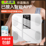 志高（CHIGO）体重秤电子秤体脂秤人体秤家用健康秤高精度称重精准LCD高清屏幕可称360斤 志高智能体脂秤|充电款