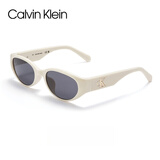 Calvin Klein新品CK墨镜猫眼开车驾驶护目防晒防紫外线男女款可配度数太阳镜 CKJ24638SLB-100米色框+深灰片