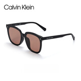 Calvin Klein新品CK墨镜护目防紫外线方框眼镜男女开车驾驶可配度数近视太阳镜 CKJ22625SLB-002黑色框+棕色片