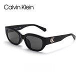 Calvin Klein新品CK墨镜猫眼开车驾驶护目防晒防紫外线男女款可配度数太阳镜 CKJ24639SLB-001亮黑框+深灰片