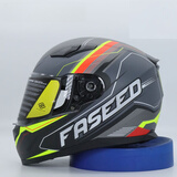 FASEED法赛德全盔摩托车头盔男复古女机车街车跑车单镜片3c认证四季816 灰奇骏/哑光（标配透明片），送【有色片+防雾贴】 L(57-58)头围