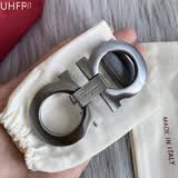 UHFR官方适配原版菲拉腰带扣头8打孔皮带扣头3.43.5纯铜尾夹扣 格慕拉丝枪色