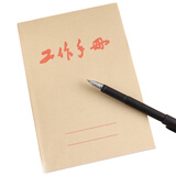 强林工作手册 100页笔记本 牛皮纸工作手册 大中小工作手册记事本子口袋本 10本/包 64K 一包