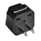 Gowone 购旺工程级电源标准转换插头便携插座服务器PDU电源转换器机房电工配件UPS转换插头 10A通用两脚插转10A多用孔